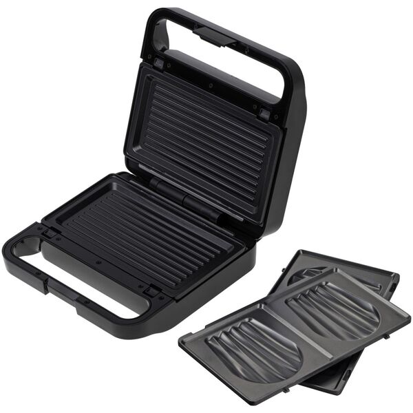 Opiekacz Adler Sandwich maker 2 in 1 | AD 3070b | 850 W | Number of plates 2 | Black