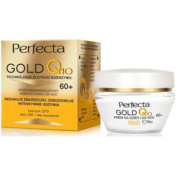 DAX PERFECTA Gold Q10 Krem przeciwzmarszczkowy na dzień i na noc 60+ 50 ml