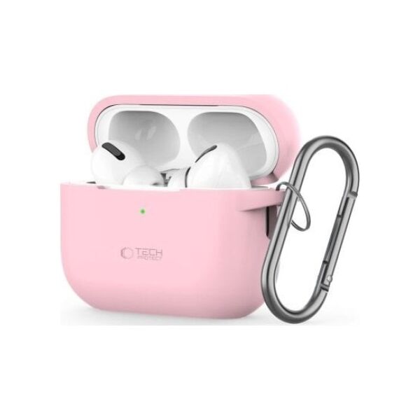 Tech-Protect TECH-PROTECT SILICONE HOOK APPLE AIRPODS PRO 1 / 2 DUSTY PINK