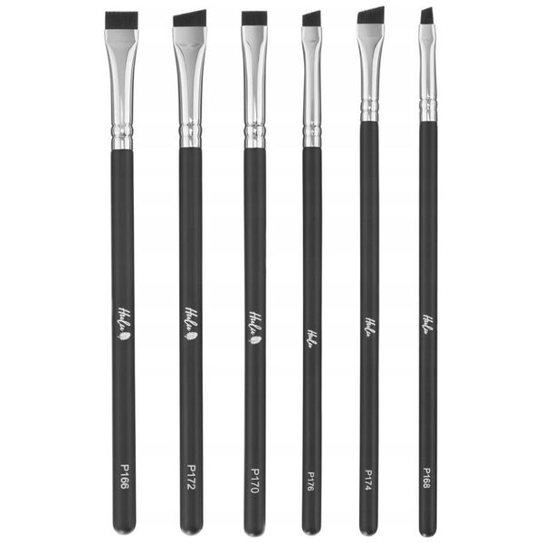 HULU_SET Brow Styling zestaw 6 pędzli do brwi