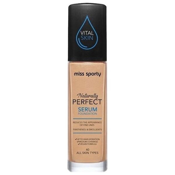 MISS SPORTY_Naturally Perfect All Skin Serum Foundation podkład do twarzy 40 Neutral 30ml