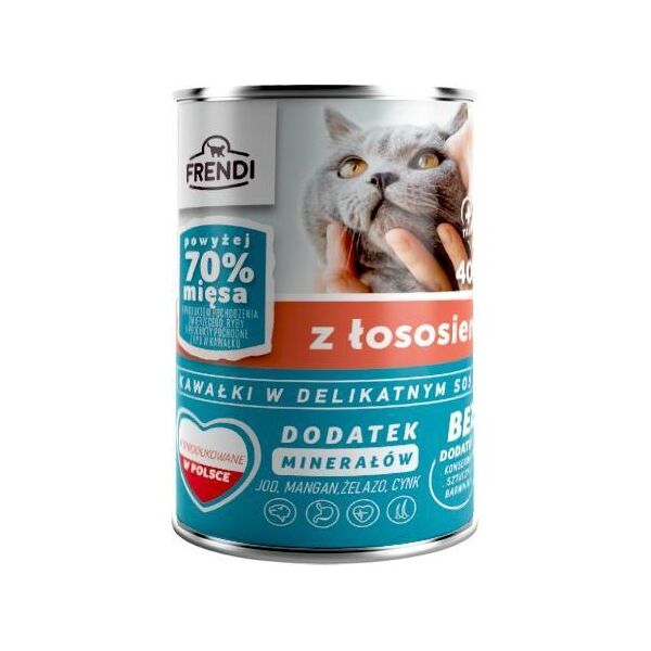 Pet Republic Frendi łosoś w delikatnym sosie dla kota 400g