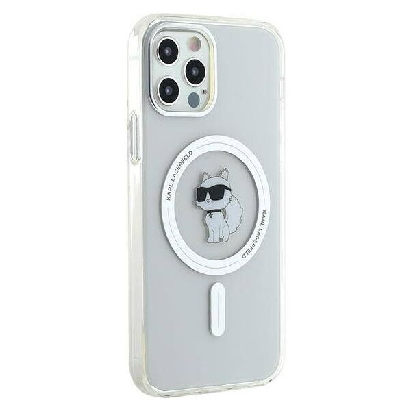 Original Case IPHONE 12 / 12 PRO Karl Lagerfeld Hardcase IML Choupette MagSafe (KLHMP12MHFCCNOT) transparent 3666339283209