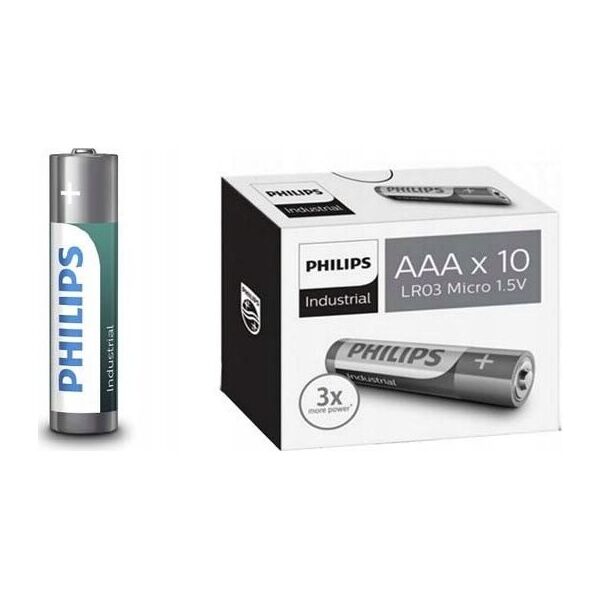 GoGEN BATERIA ALKALICZNA PHILIPS AAA x4  ALKALINE LR03I10C/ 10szt INDUSTRIAL>
