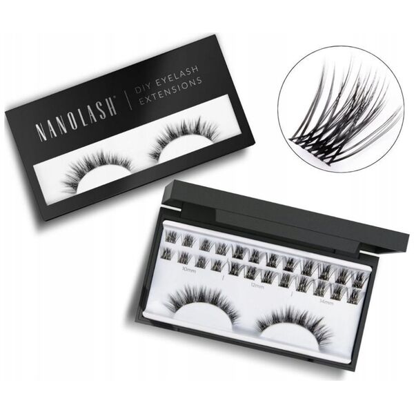 NANOLASH_Eyelash sztuczne rzęsy w kępkach Harmony 36szt.