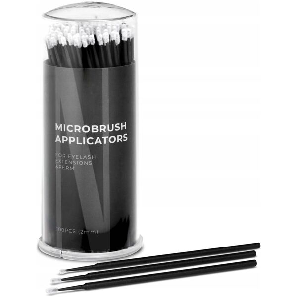 NANOLASH_Microbrush mikro aplikatory do rzęs 2mm 100szt.