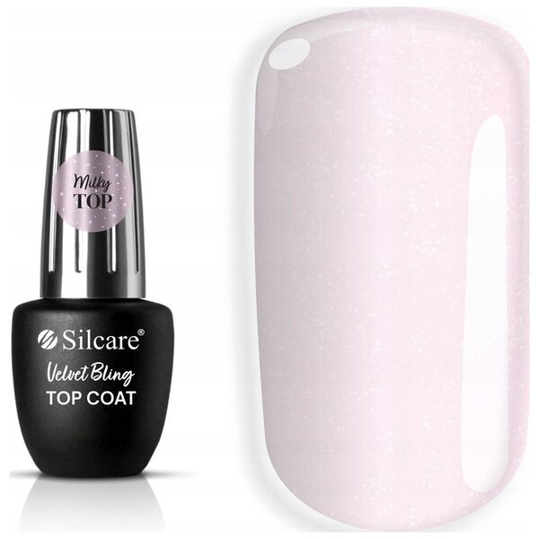 SILCARE_Top Coat Velvet Bling No Wipe top do lakierów hybrydowych 9ml