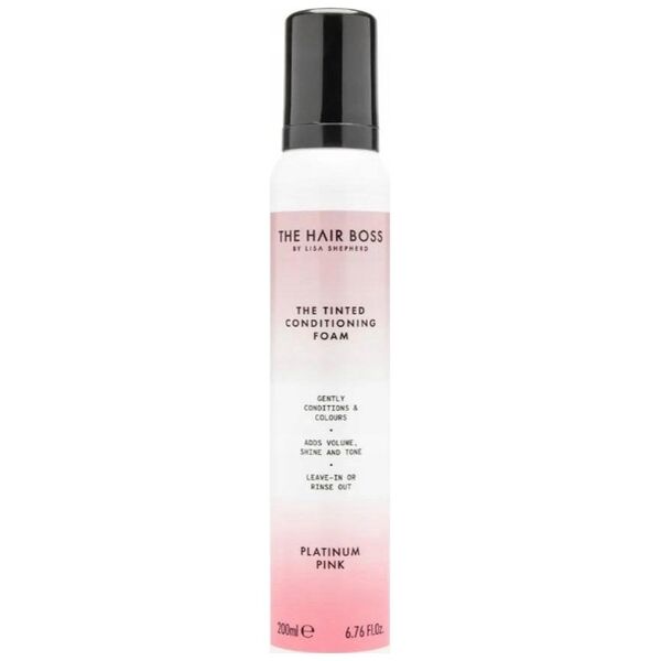 THE HAIR BOSS_Tinted Foam tonująca odżywka do włosów w piance Pink 200ml