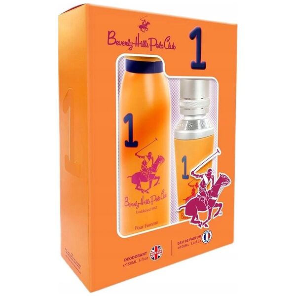 SET BEVERLY HILLS POLO CLUB Woman One EDP spray 100ml + DEO spray 150ml