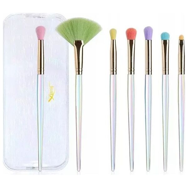 JESSUP_Colorful Makeup zestaw siedmiu pędzli do makijażu oka w kosmetyczce T318