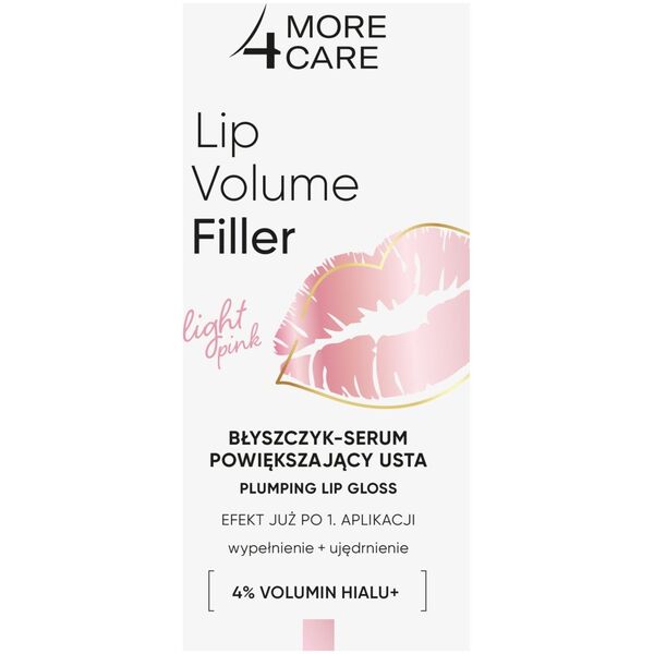 MORE4CARE_Lip Volume Filler błyszczyk-serum powiększający usta Light Pink 4,8g