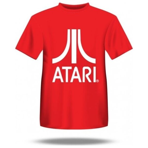 Adidas Koszulka męska z białym logo ATARI / Czerwona / XL