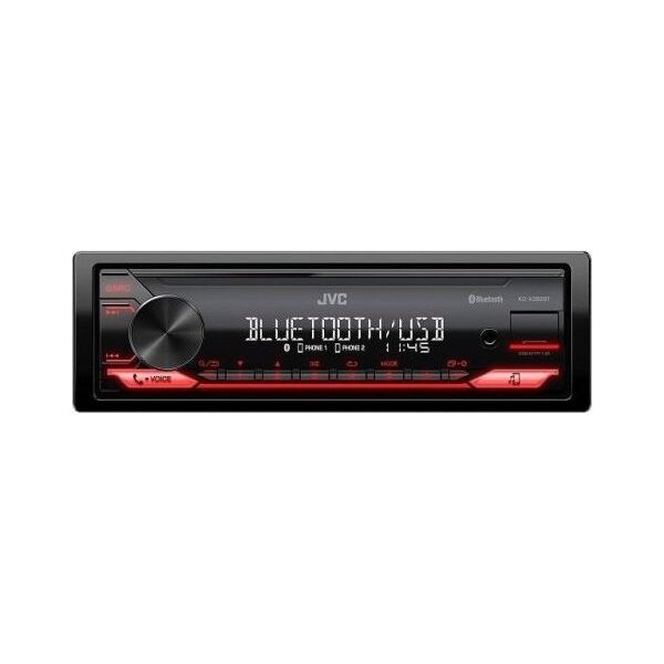 Radio samochodowe JVC JVC, KD-X282BT USB MP3 magnetola su AUX įėjimu, Bluetooth