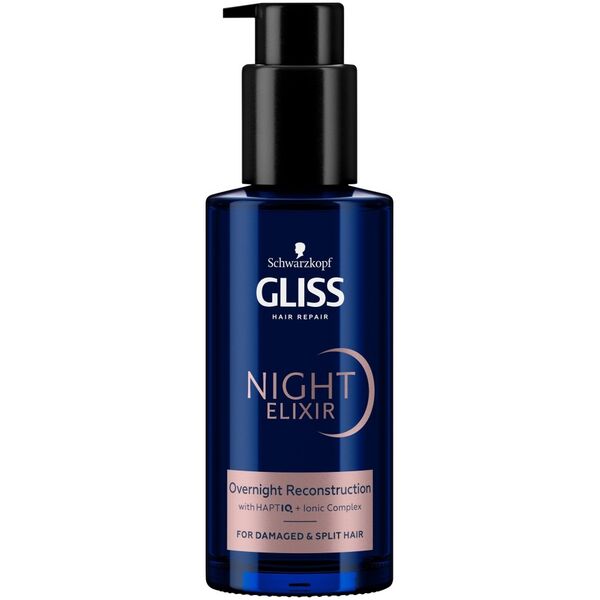 GLISS_Night Elixir Reconstruction regenerująca kuracja na noc bez spłukiwania do włosów zniszczonych i rozdwojonych końcówek 100ml