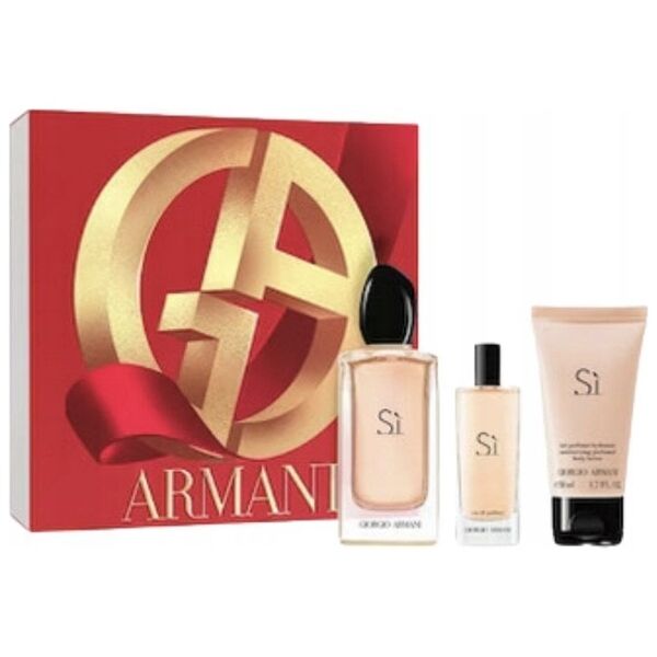 Alkotest SET GIORGIO ARMANI Si EDP spray 100ml + EDP spray 15ml + BODY LOTION 50ml