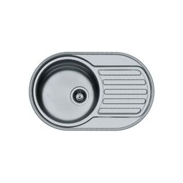Zlewozmywak Pyramis  1-komorowy SR Mini z ociekaczem 76,5 x 48cm inox (100166801)