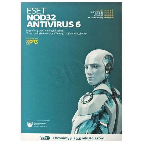 ESET NOD32 Antivirus 1 urządzenie 36 miesięcy  (ENAK3Y1D)