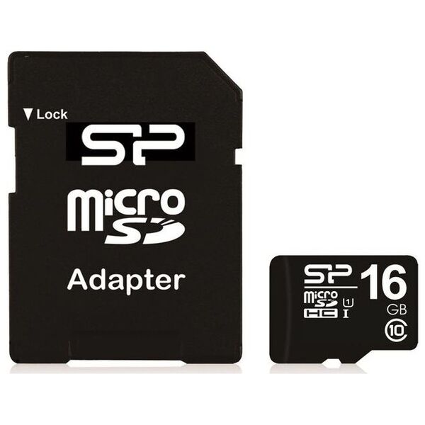 Karta Silicon Power MicroSDHC 16 GB Class 10  (SP016GBSTH010V10SP)