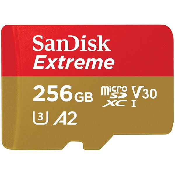 Karta SanDisk Extreme MicroSDXC 256 GB Class 10 UHS-I/U3 A2 V30 (SDSQXAV-256G-GN6MA)