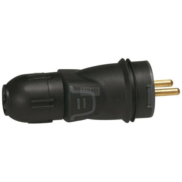 Legrand Wtyczka gumowa 2P+Z - 16 A - IP55 - IK08 - autozaciski i dławik Legrand 50444 himp