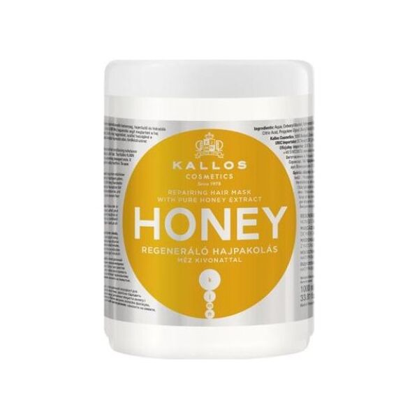 Kallos Repairing Hair Mask regenerująca maska do włosów Honey 1000ml