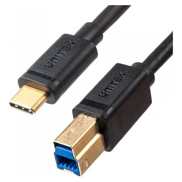Kabel USB Unitek USB-B - USB-C 2 m Czarny (C14096BK-2M)