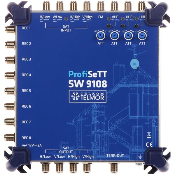Terminal sieciowy Telmor MultiBAS SW-9108 ProfiSETT TELMOR