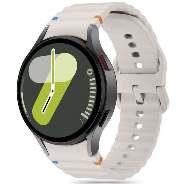 Tech-Protect TECH-PROTECT SILICONE SPORT SAMSUNG GALAXY WATCH 4 / 5 / 5 PRO / 6 / 7 / FE STARLIGHT