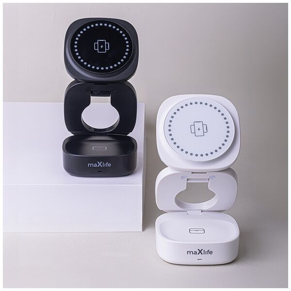 Maxlife MXWC-06 magnetic wireless charger 15W white 3in1 5907457780149