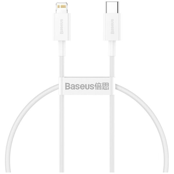 Kabel USB Baseus USB-C - Lightning 0.25 m Biały (CATLYS-02)