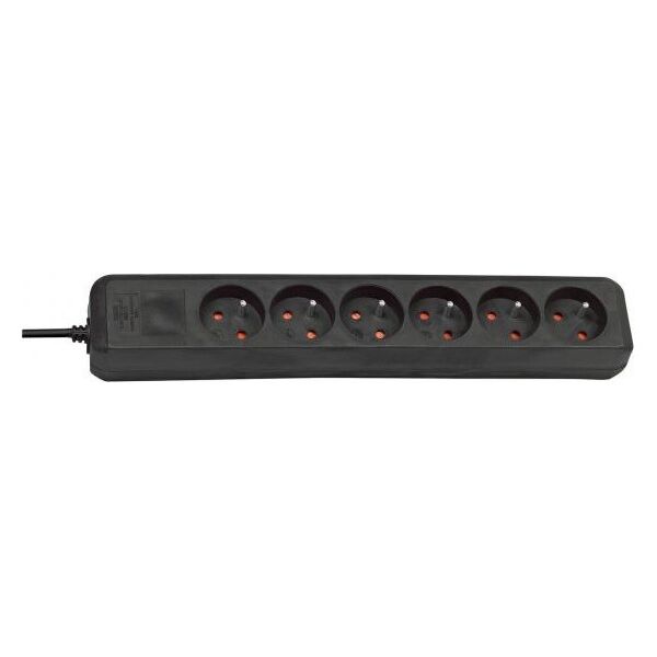 Brennenstuhl Eco-Line 6 gniazd 1.5 m czarna (1157504130)