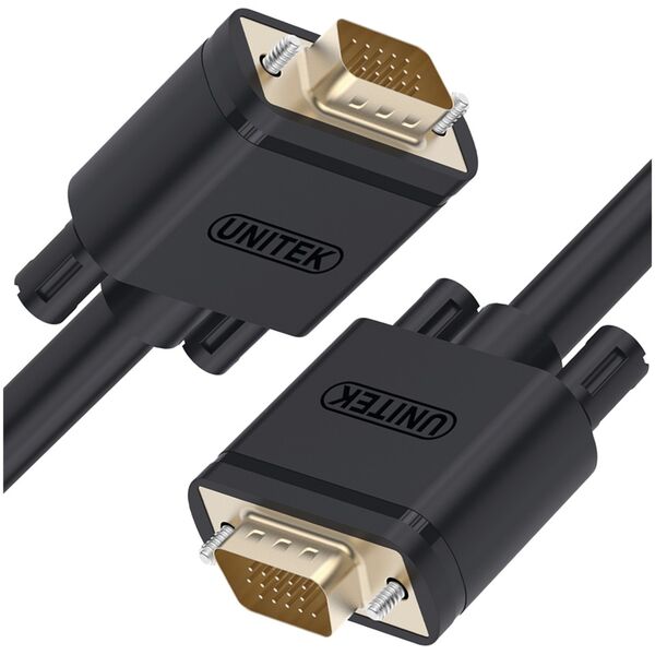 Kabel Unitek D-Sub (VGA) - D-Sub (VGA) 1m czarny (Y-C511G)
