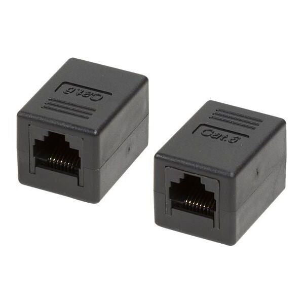 LogiLink Złączka RJ45- RJ45 żeńsko/żeńska kat.6 UTP, czarna (NP0034A)