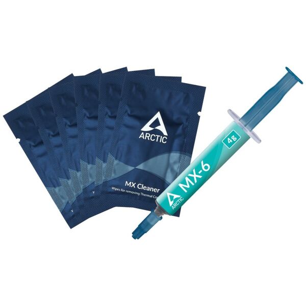 Pasta termoprzewodząca Arctic MX-6 + MX Cleaner 4g (ACTCP00084A)