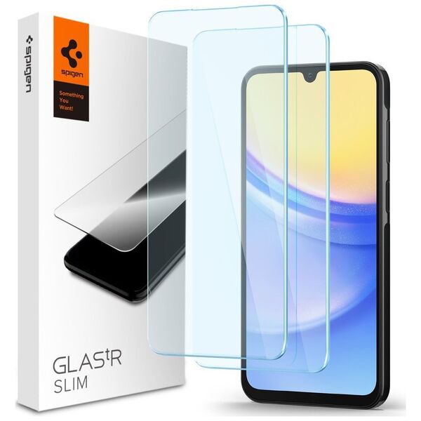 Spigen Spigen Glass tR Slim 2 Pack - Samsung Galaxy A25 5G/Galaxy A15/Galaxy A15 5G