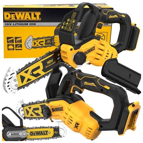 Piła łańcuchowa Dewalt MINI PIŁA ŁAŃCUCHOWA AKUMULATOROWA BEZSZCZOTKOWA DO GAŁĘZI 20cm DeWALT