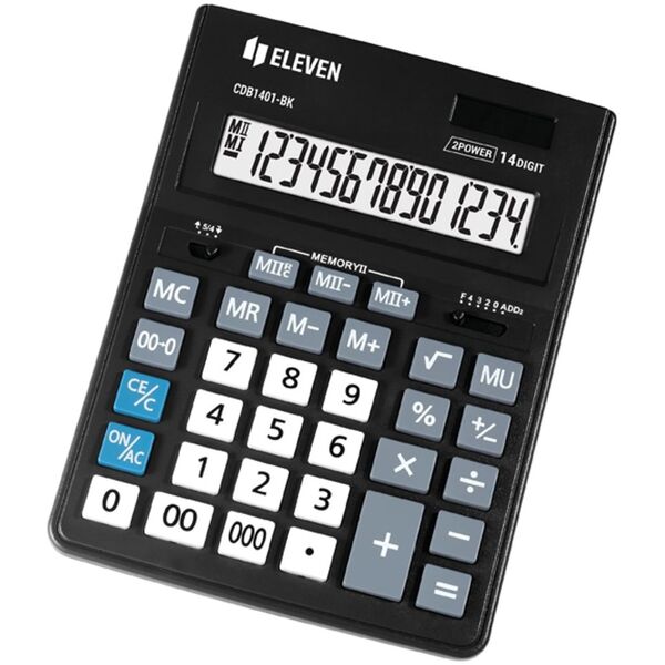 Kalkulator Eleven Eleven Kalkulator CDB1401BKE 14-cyfrowy wyświetlacz