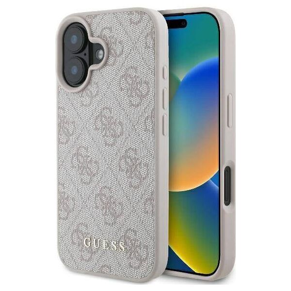 Original Case IPHONE 16 PLUS Guess Hardcase 4G Classic (GUHCP16MG4GFPI) pink 3666339346096