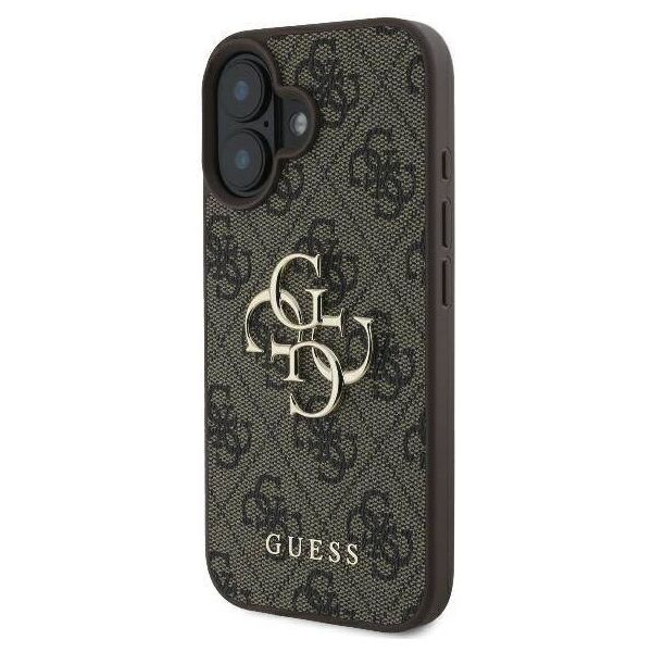 Original Case IPHONE 16 PRO Guess Hardcase 4G Big Logo (GUHCP16L4GMGBR) brown 3666339327583