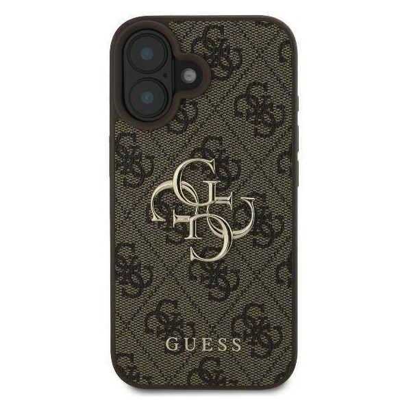 Original Case IPHONE 16 Guess Hardcase 4G Big Logo (GUHCP16S4GMGBR) brown 3666339327569