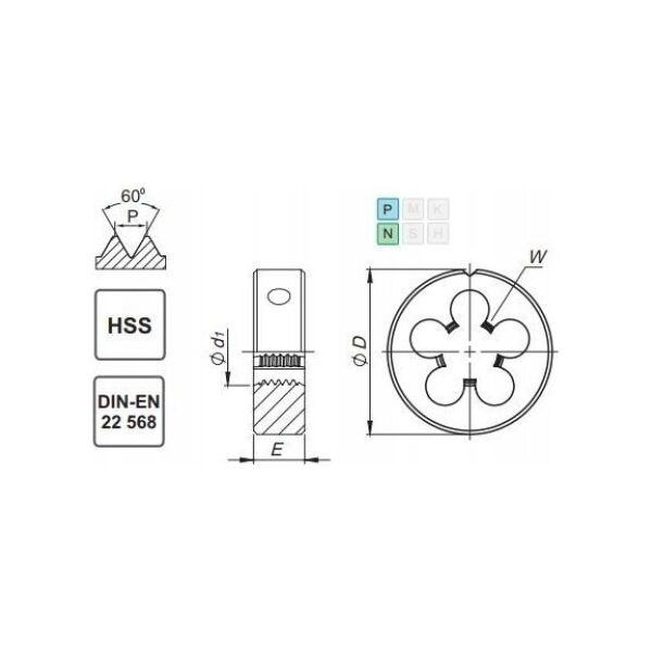 Fanar NARZYNKA UNF  1/2-20 DIN-22568 (2A) HSS 800