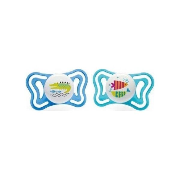 Chicco 156436 SMOCZEK PHYSIO LIGHT SILIKON 16-36M 2SZT NIEBIESKI