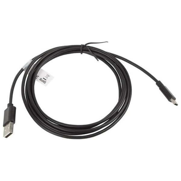 Kabel USB Lanberg USB-A - 1.8 m Czarny (CA-USBO-10CC-0018-BK)