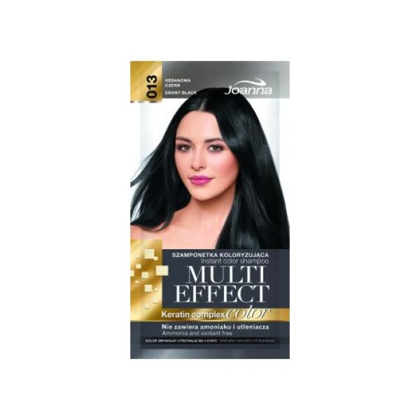 Joanna Multi Effect Color Keratin Complex Szamponetka 13 Hebanowa Czerń 35 g