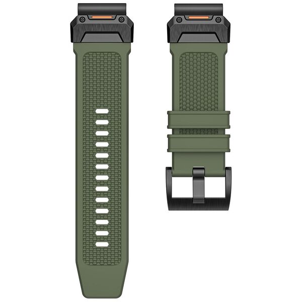 Techsuit Strap for Garmin Fenix 3/3 HR/5X/5X Plus/6X/6X Pro/7X/7X/7X Pro Solar - Techsuit Watchband QuickFit 26mm (W068) - Orange / Black 5949419247567 έως 12 άτοκες Δόσεις