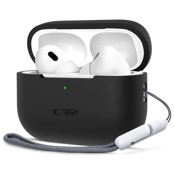 Case APPLE AIRPODS PRO 1 / 2 Tech-Protect Silicone black 5906302313655