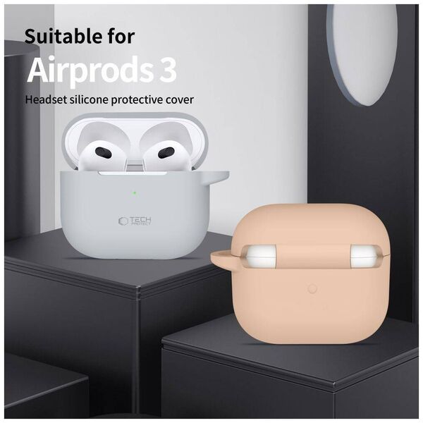 Case APPLE AIRPODS 3 Tech-Protect Silicone black 5906302375073