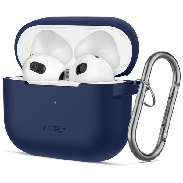 Case APPLE AIRPODS 3 Tech-Protect Silicone navy blue 5906302375103