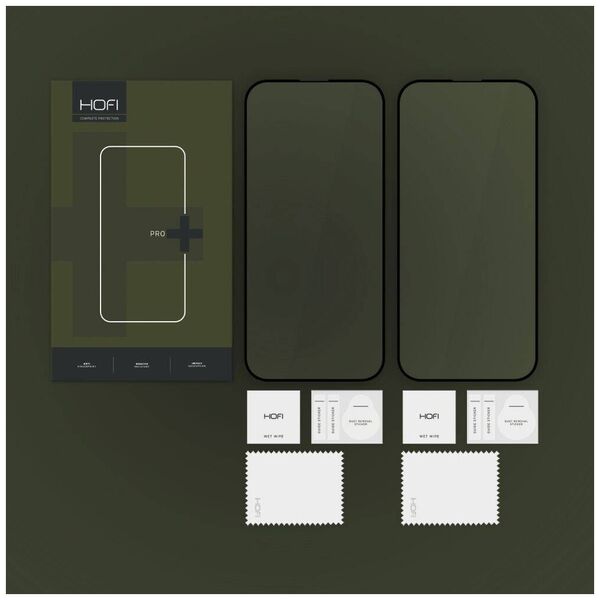 Tempered Glass IPHONE 16 HOFI Glass Pro+ 2-pack black 5906302310821
