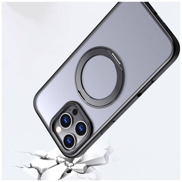 Case IPHONE 16 PRO MAX Tech-Protect MagRing MagSafe Matte black 5906302311576